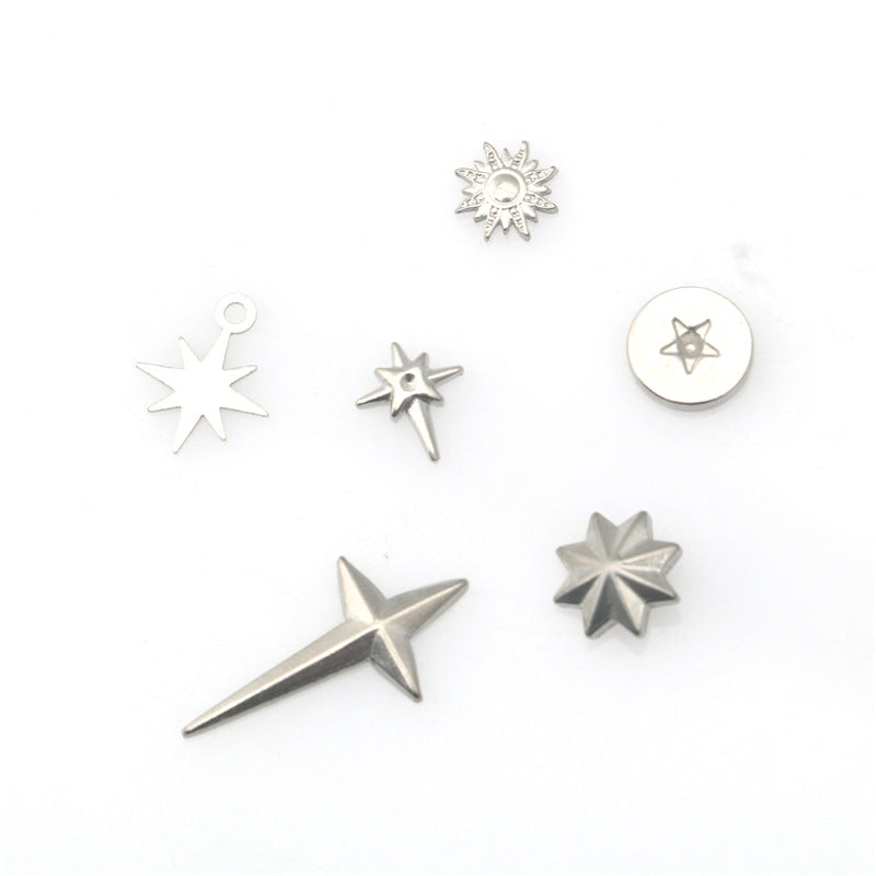 Wholesale Stainless steel cross star octagonal pendant