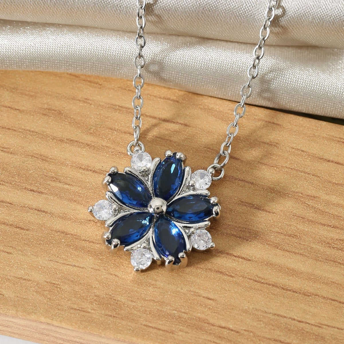 Wholesale  Cherry Blossom Pendant Clavicle Chain Necklaces