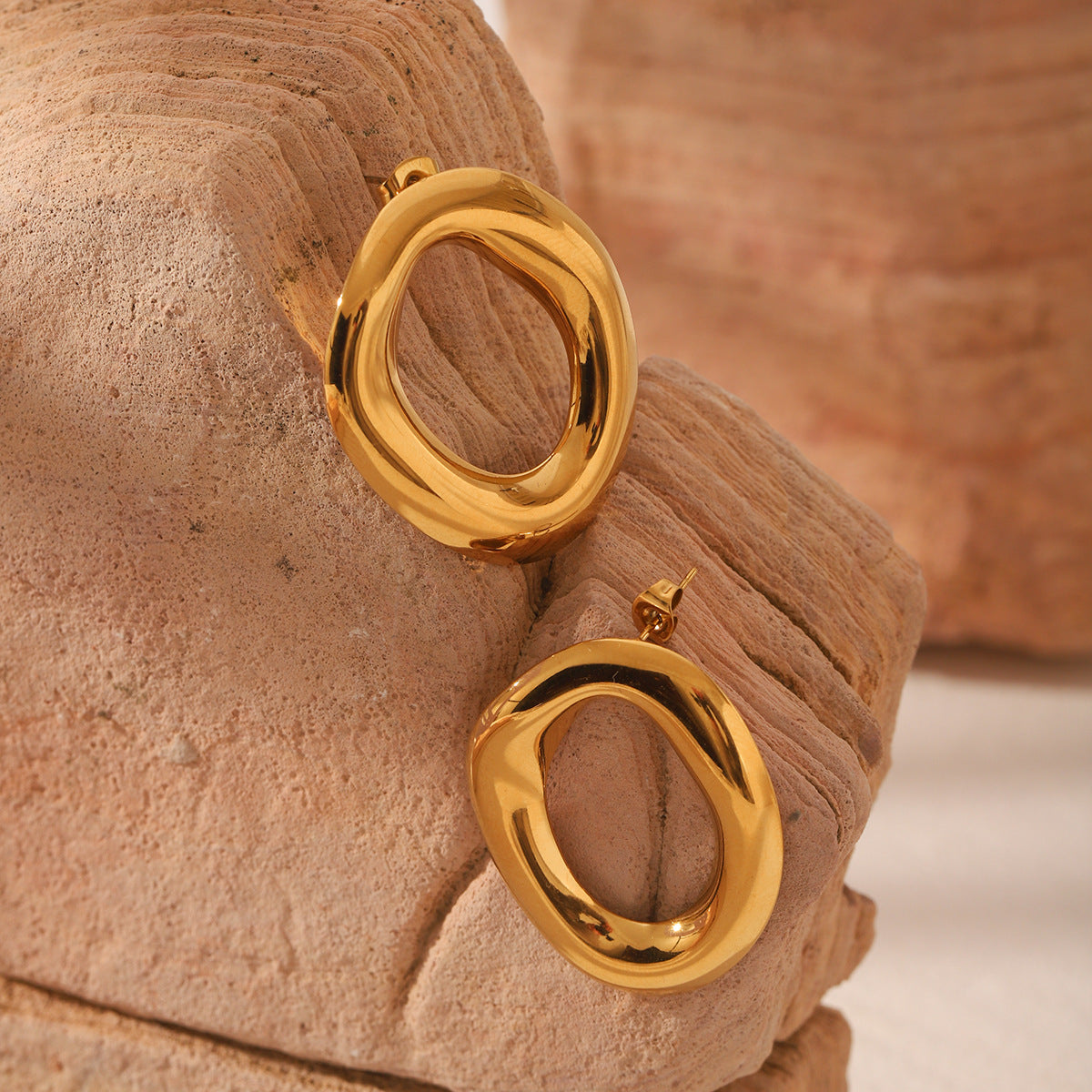 Wholesale  Stainless Steel Geometric Earrings