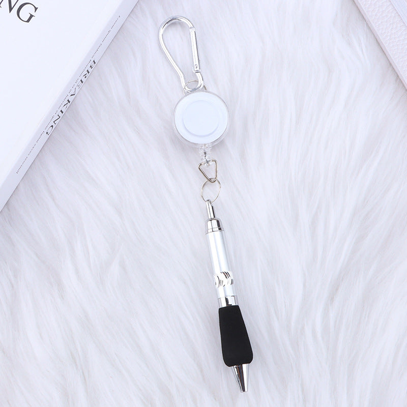 Wholesale Metal Stretch Easy To Pull Buckle Pull Line Mountaineering Keychain Ballpoint Pen ACC-PN-JinBN024