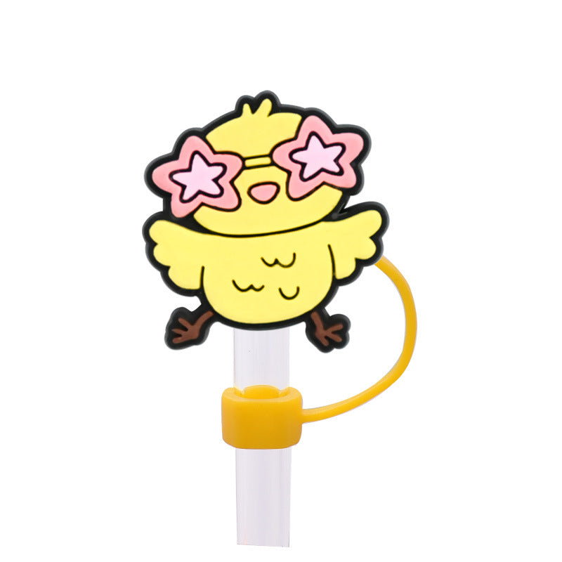 Wholesale Random 100pcs Easter Straw Cover 10MM Straw Tube Cap