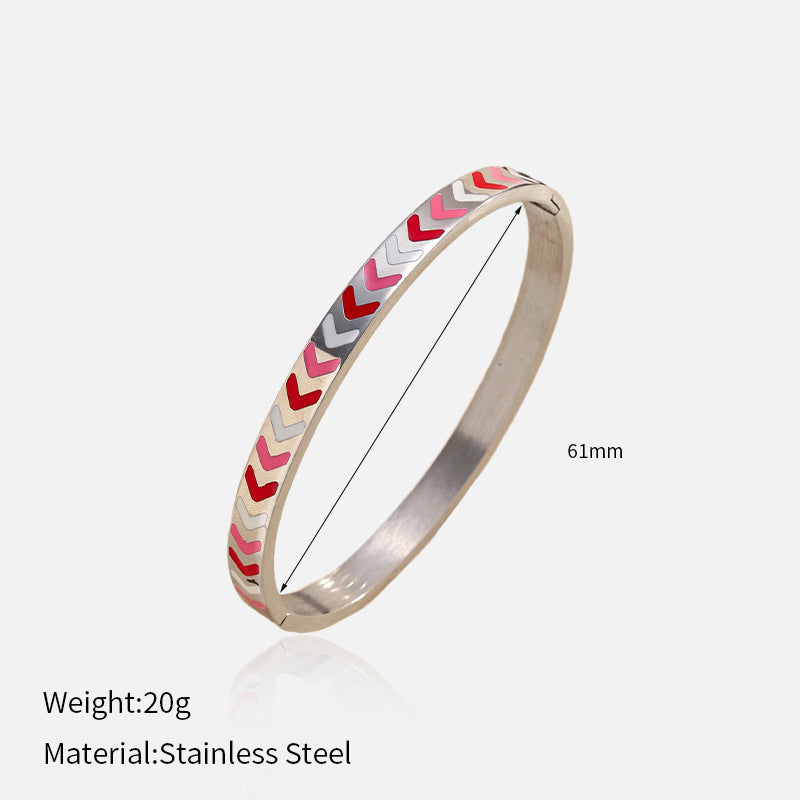 Wholesale electroplated stainless steel bracelet