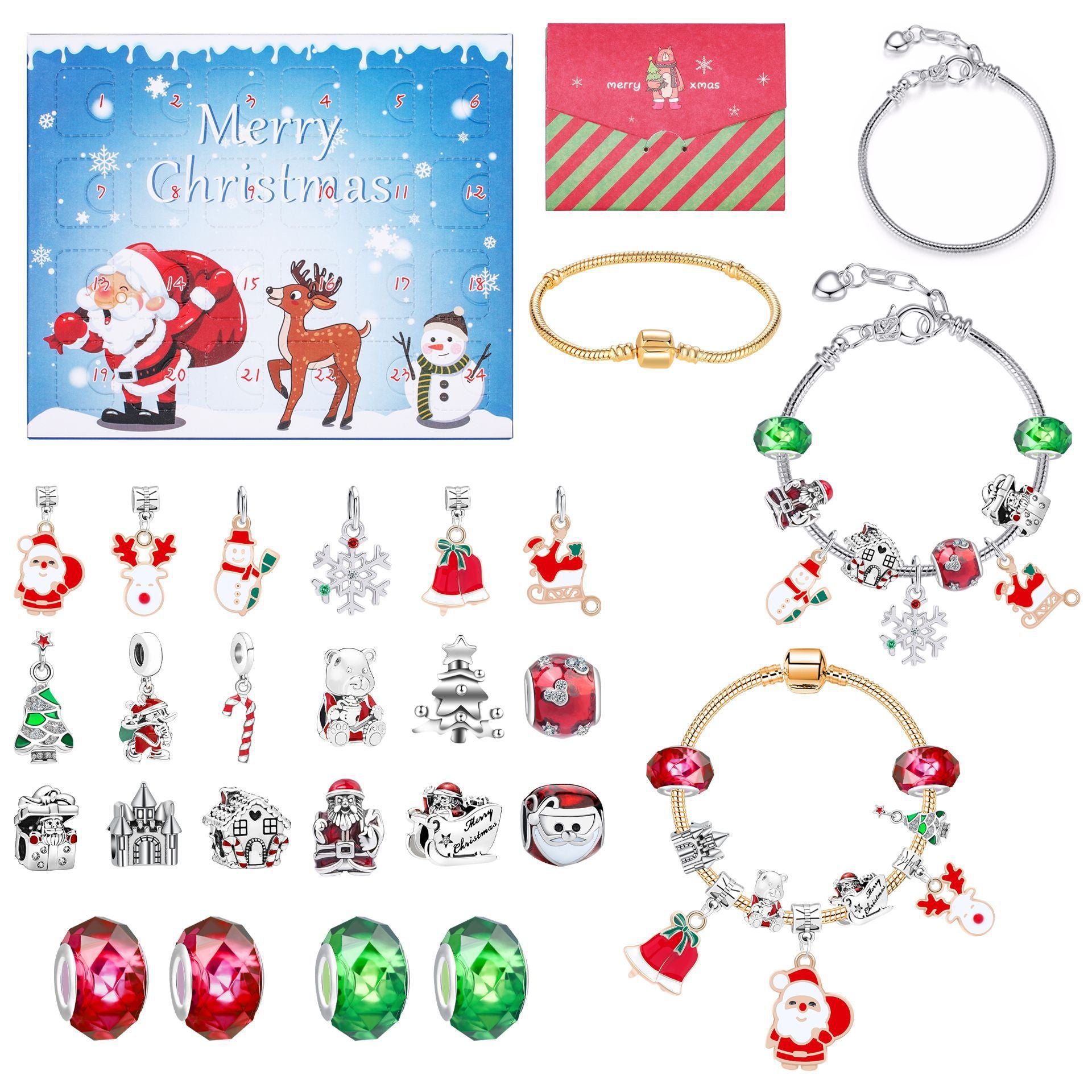 Wholesale Christmas Creative Blind Box Earrings Bracelet ACC-BT-HuaNa001