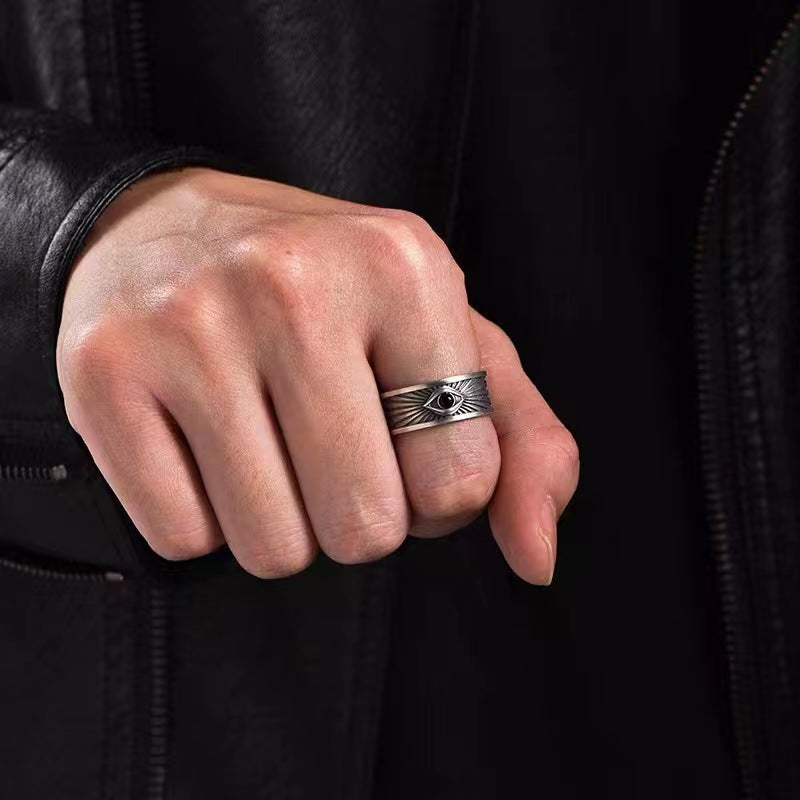 Wholesale God's Eye Men's Ring ACC-RS-YuMei007