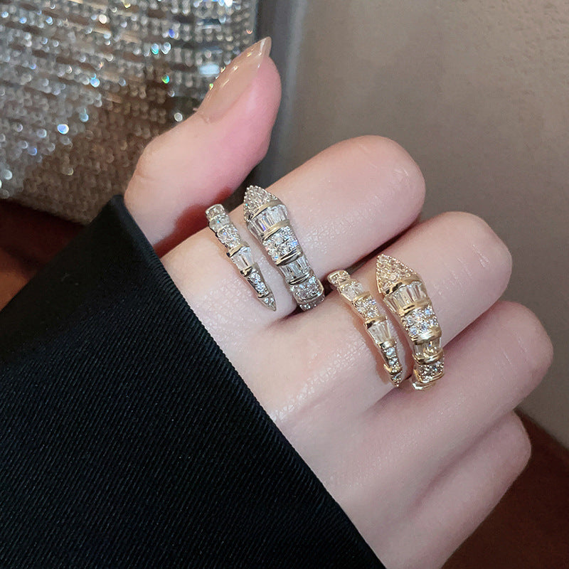 Wholesale Zircon Snake Rings