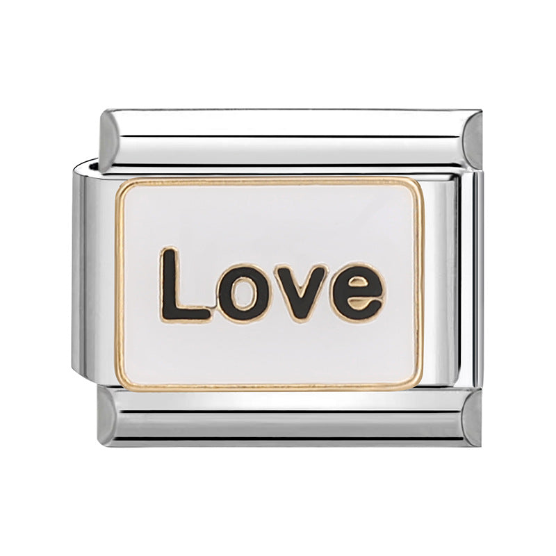 Wholesale Italian Charm Bracelet 9mm DIY Splicing Removable  Stainless Steel Composable Bracelet