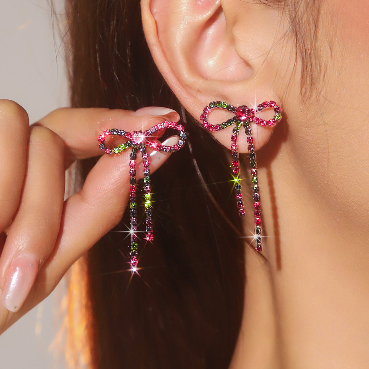 Wholesale Bow Tassel Earrings