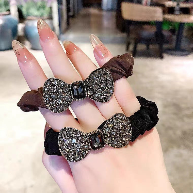 Wholesale Fashionable Elastic Hair Bands Diamond Encrusted Hair Bands