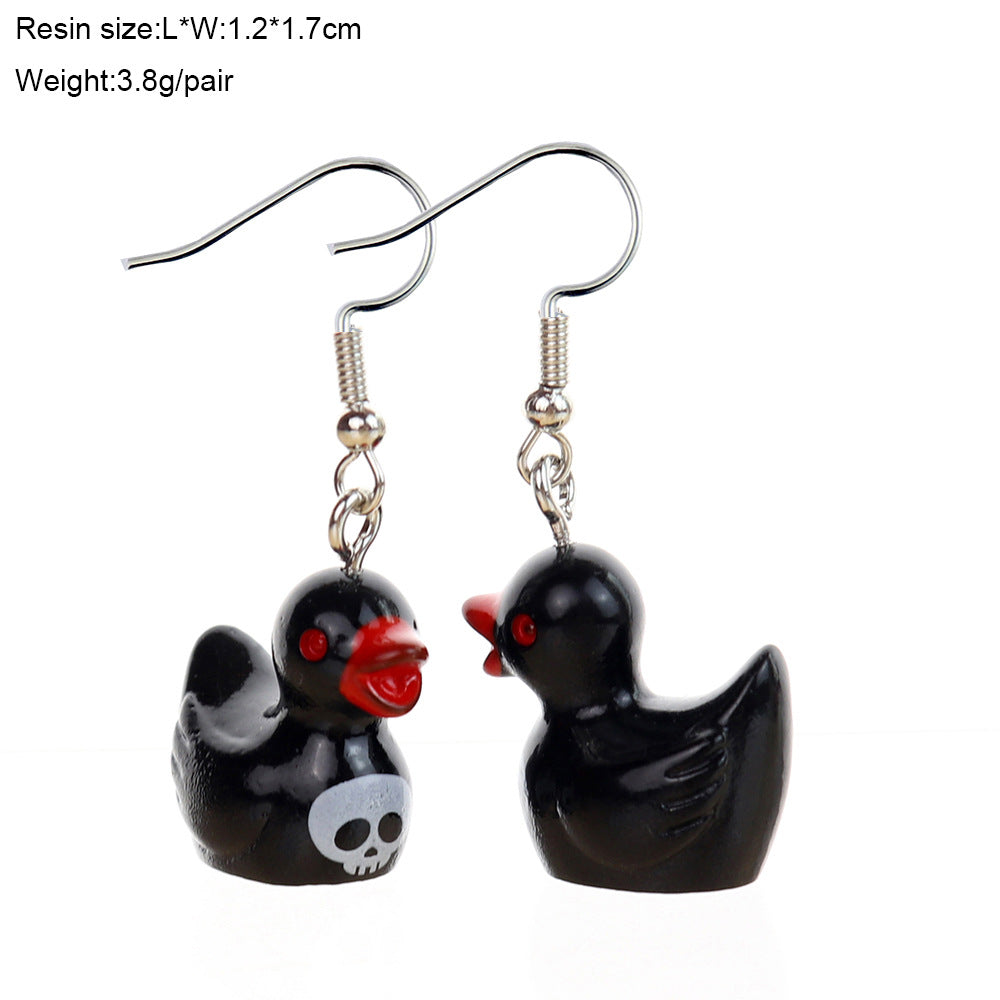 Wholesale  Cute Three-Dimensional Cartoon Halloween Ghost Earrings
