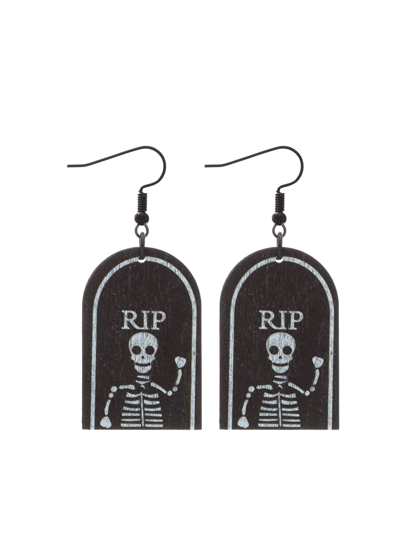 Wholesale Wood Flower Skull Pumpkin Earrings