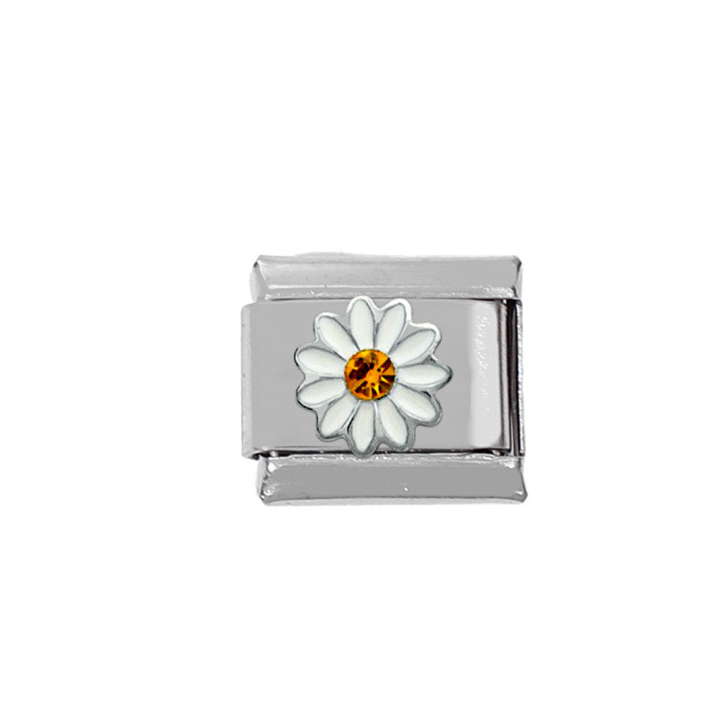 Wholesale Stainless Steel Flower Charms With Enamel Drop Design For DIY Jewelry Making Craft Supply