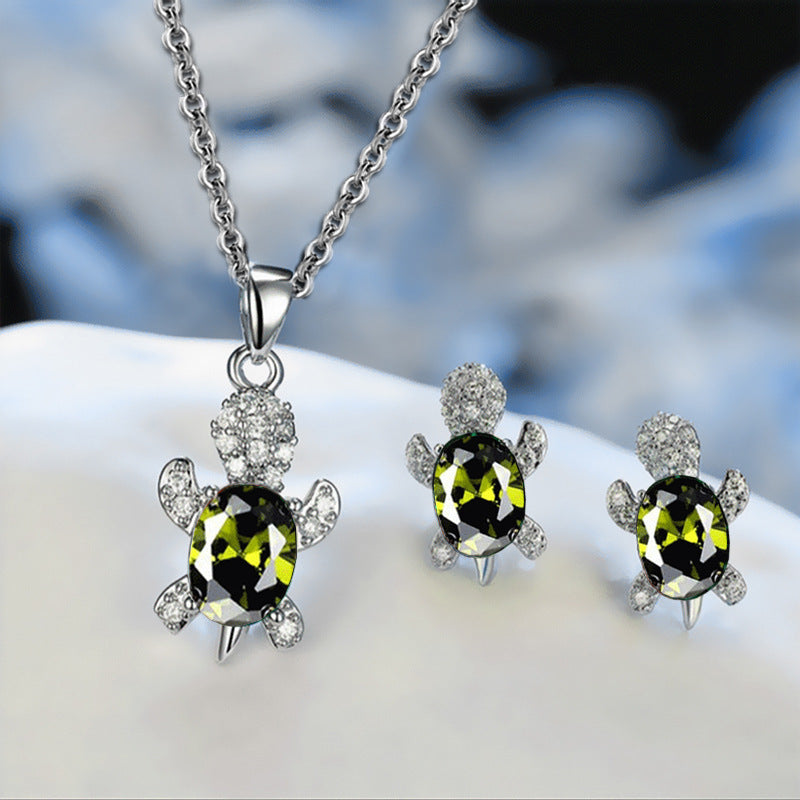 Wholesale Turtle Alloy Earring Necklace Set ACC-NE-JYS001