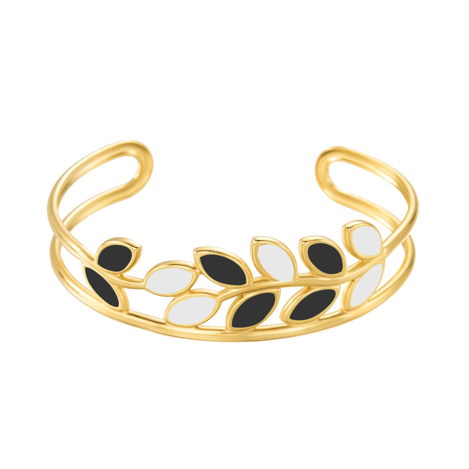 Wholesale stainless steel not fade cold  love oil drop light luxury open bracelet