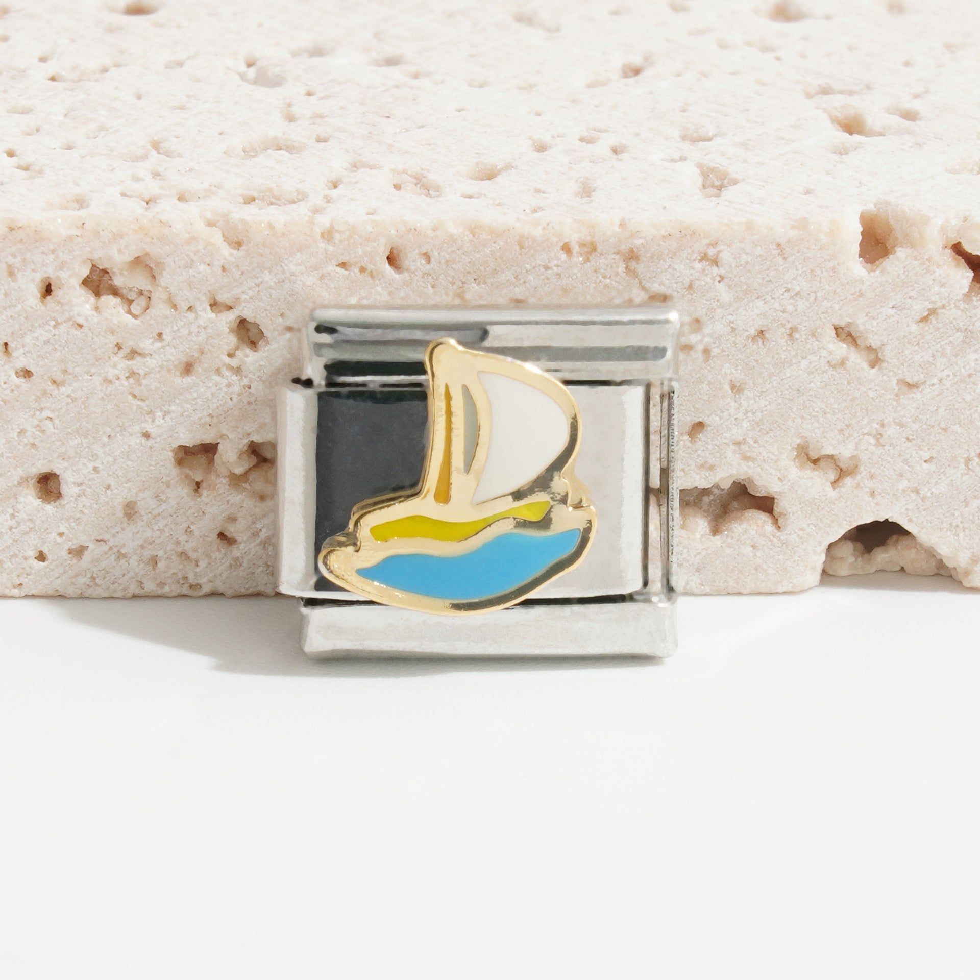 Wholesale Italian Charm Bracelet 9mm DIY Splicing Creative Pattern Stainless Steel Composable Bracelet