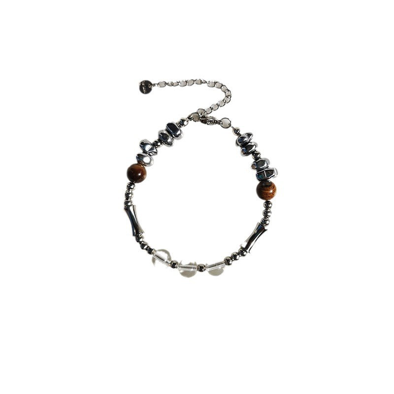 Wholesale  retro Tiger Eye Stone stitching bracelet