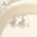 Wholesale  inlaid zircon pink love sweet heart earrings