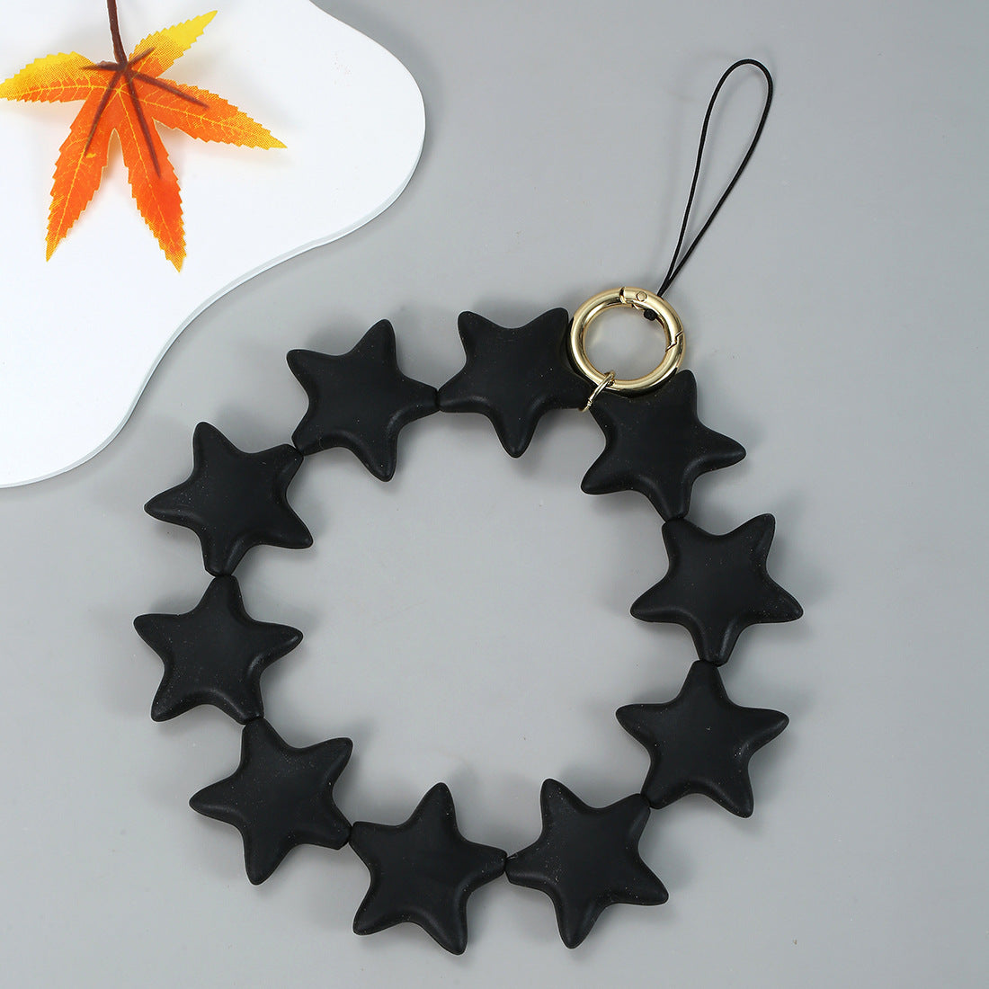 Wholesale Colorful Silicone Star Cute Wristlet Keychain
