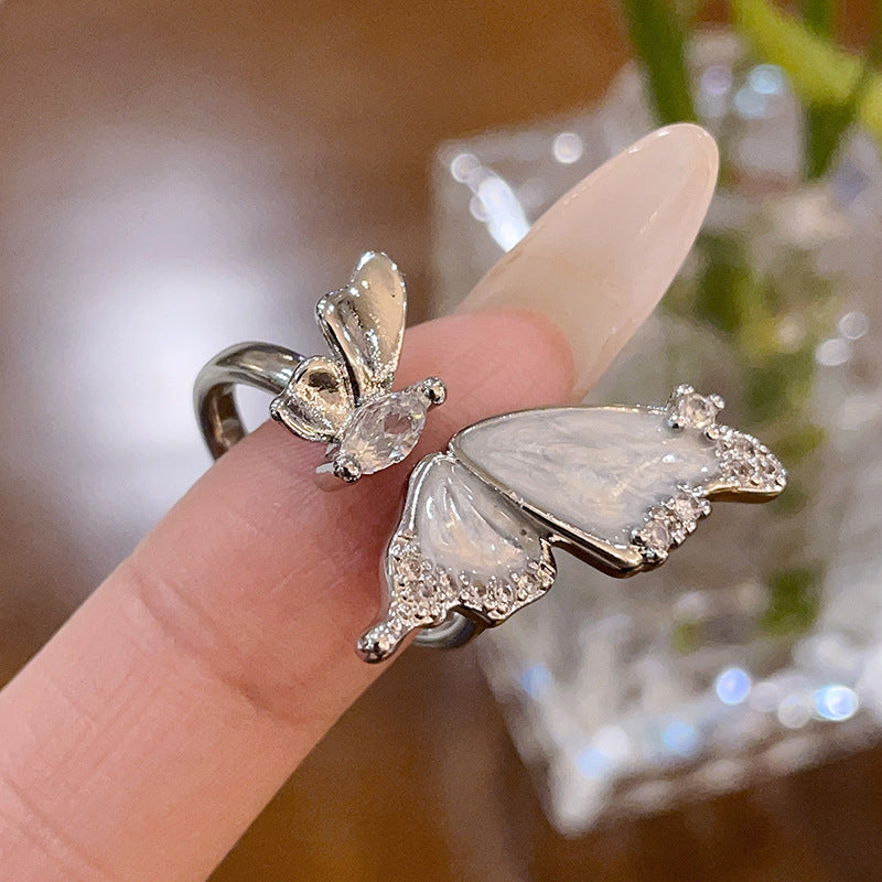 Wholesale Butterfly Open Ring Ring Adjustable Rings Butterfly Rings ACC-RS-JiuHao002