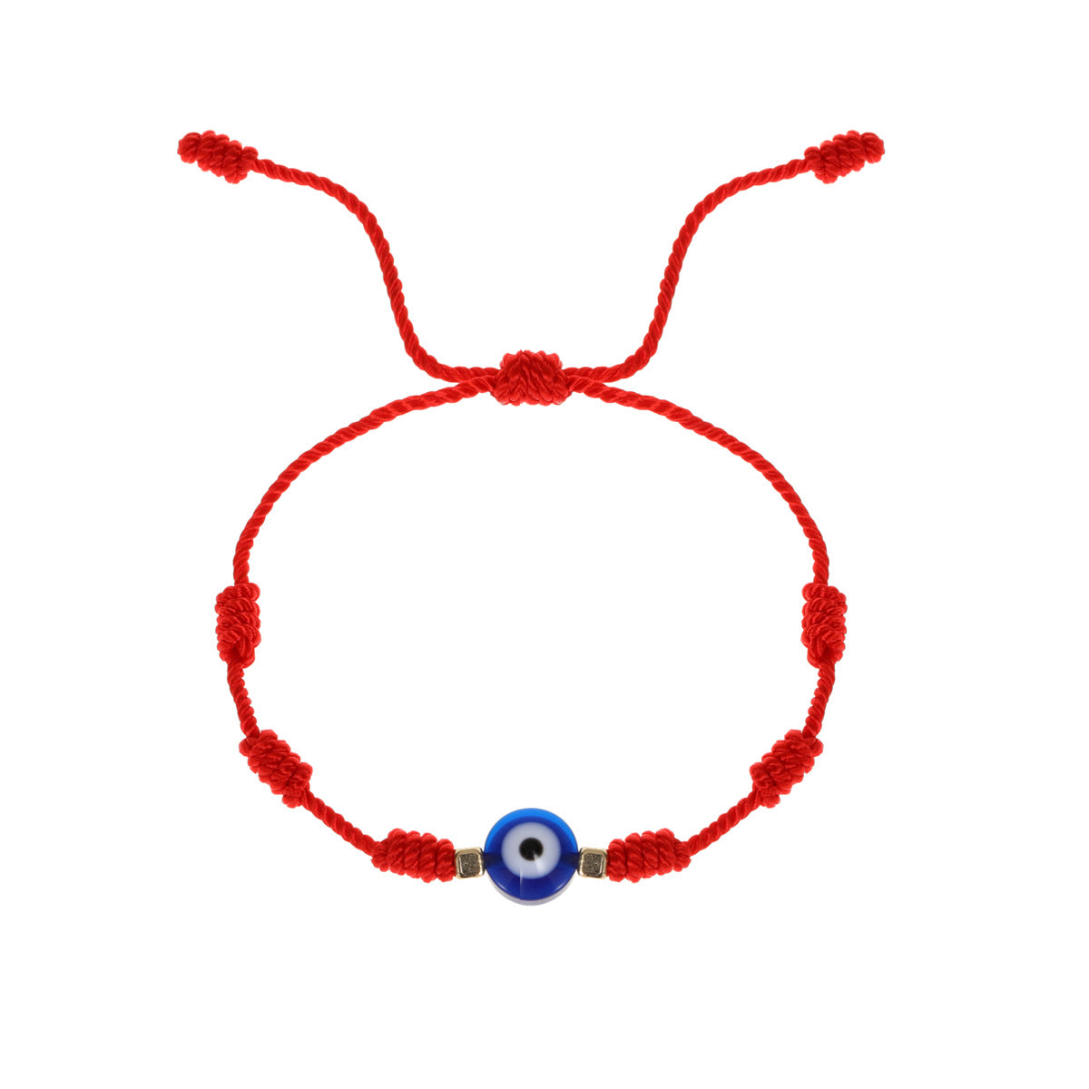 Wholesale Resin Hand Knotted Red Rope Evil Eye Bracelet Blue Eye Unisex Gift
