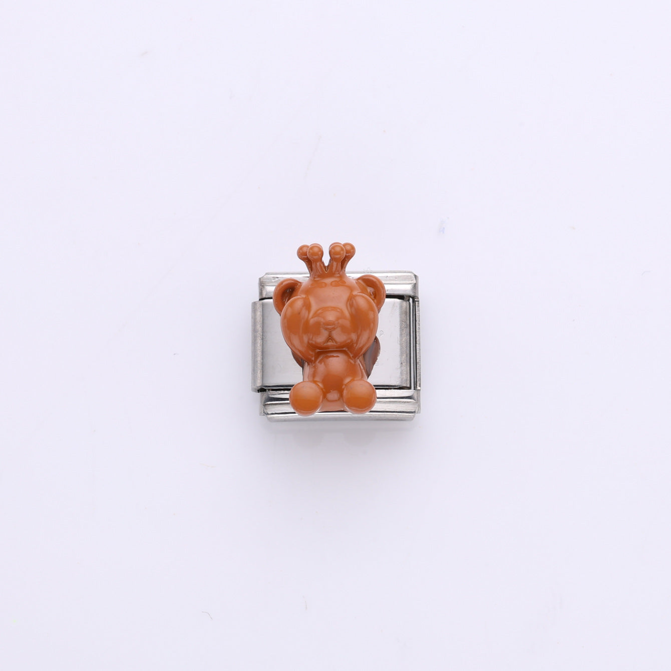 Wholesale 10pcs Italian Charm Bracelet 9mm DIY Splicing Flower Croissant Stainless Steel Composable Bracelet