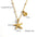 Wholesale Stainless steel Shell Starfish Double Pendant Necklace