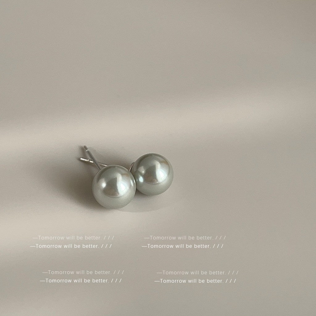 Wholesale 925 Silver Needle Pearl Earrings Ear Studs ACC-ES-Eryu002