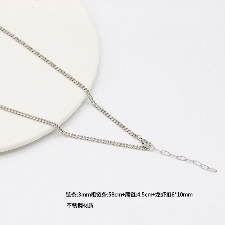 Wholesale Stainless Steel Electroplated Clavicle Chain,  Stylish Light Luxury Necklace for Everyday Wear