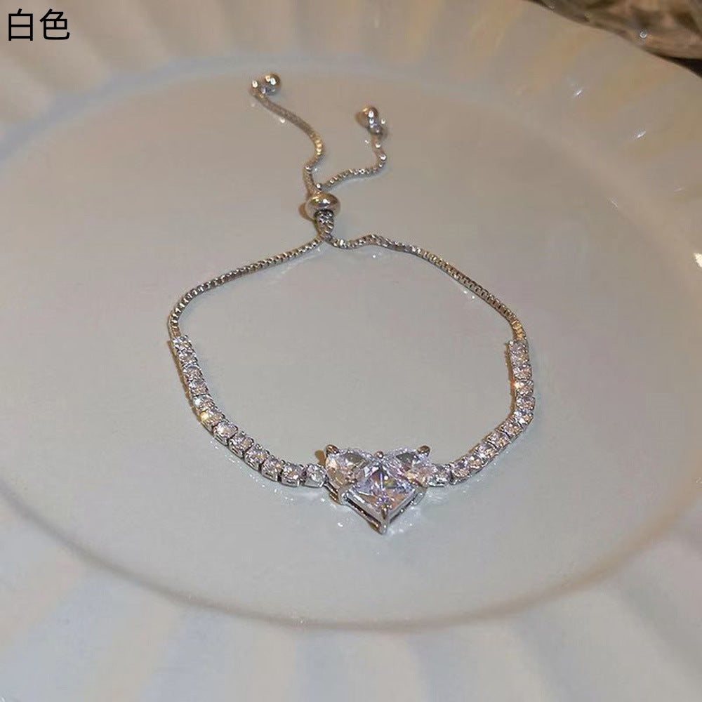 Wholesale Zircon Heart Bracelet ACC-BT-zhiyu009