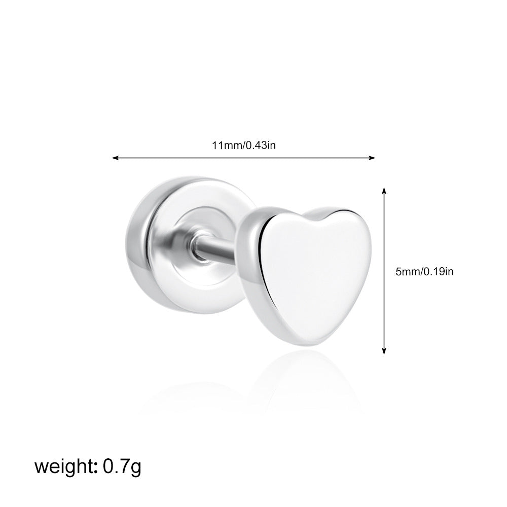 Wholesale Titanium Steel 18K Gold Minimalist Star Moon Sun Earrings Set