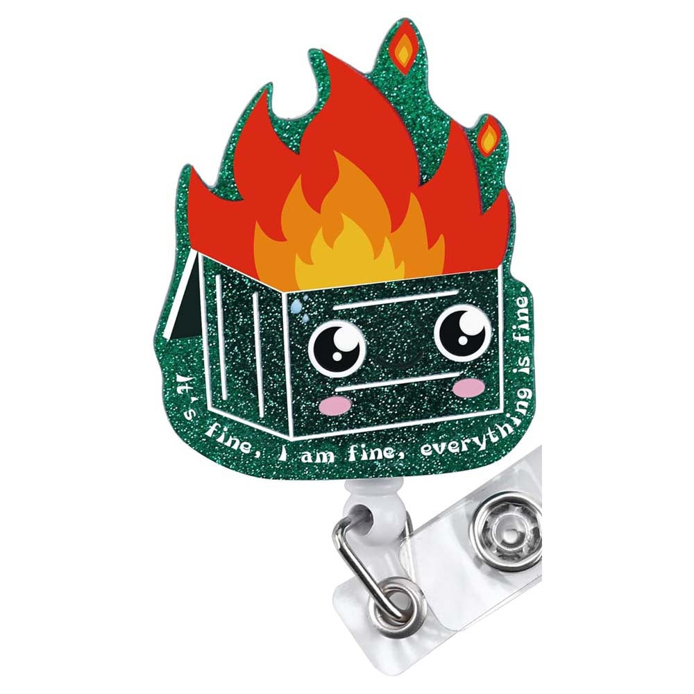 Wholesale Coffee Cup Glitter Acrylic Retractable Badge Reels Keychains ACC-KC-ChiHai019