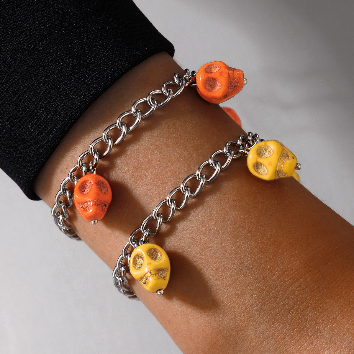 Wholesale  oil drop pumpkin anklet