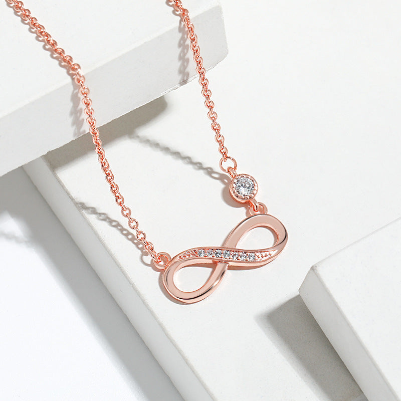 Wholesale 8-character love infinity luxury necklace