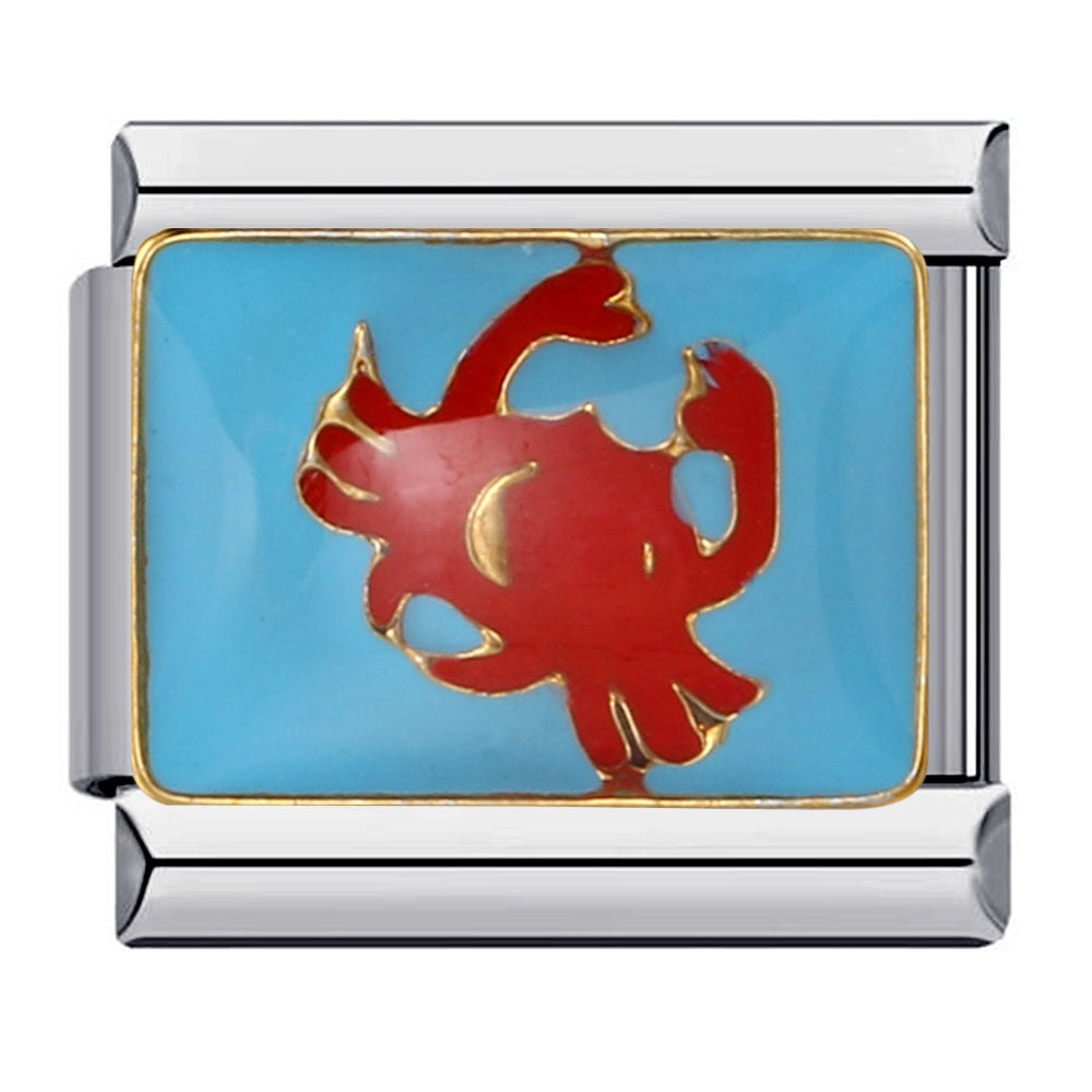 Wholesale Italian Charm Bracelet 9mm DIY Splicing Removable Seahorse Dolphin Stainless Steel Composable Bracelet