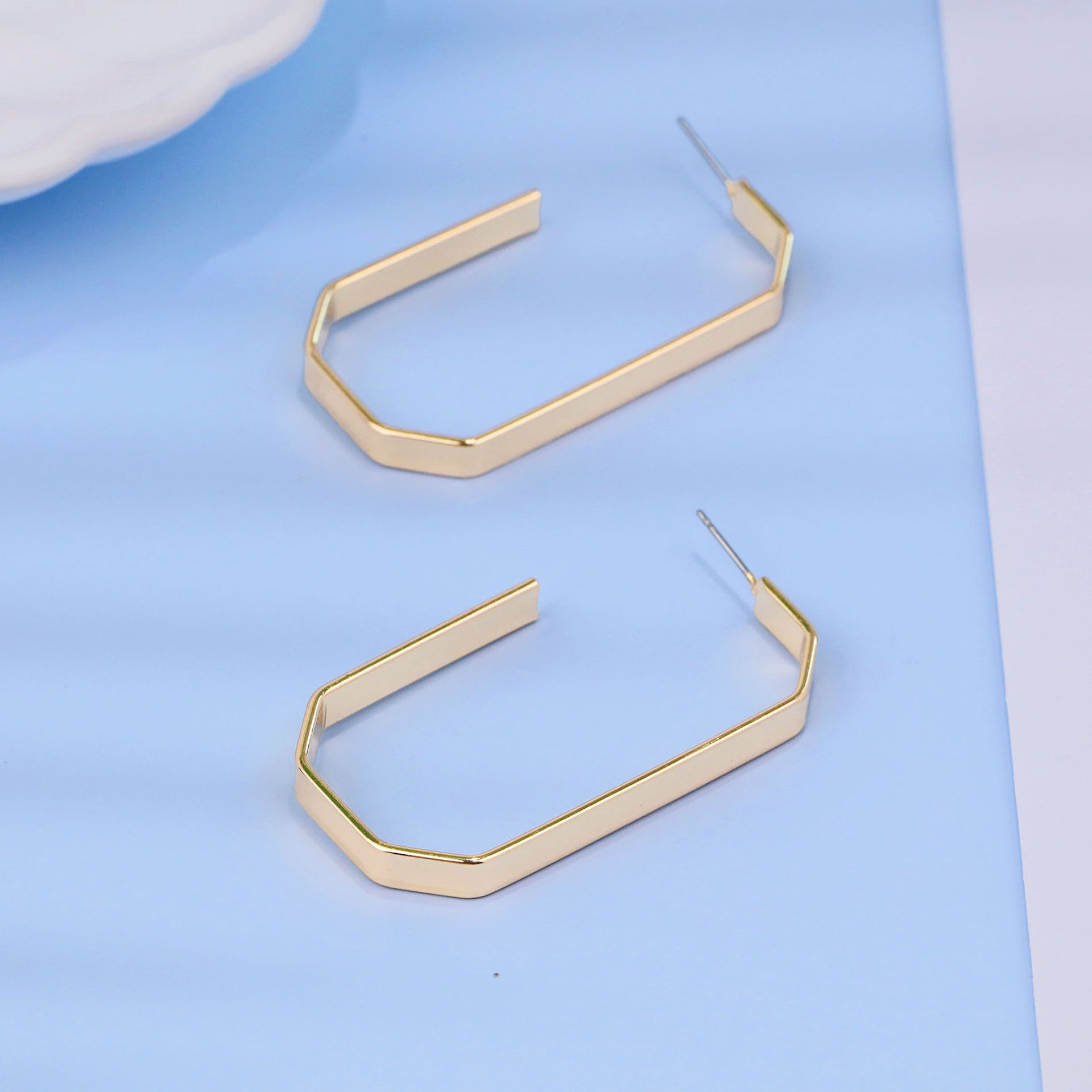 Wholesale  Geometry Exaggerated Big Ear Ring Earrings