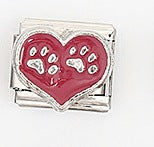 Wholesale 5pcs Italian Charm Bracelet 9mm DIY Splicing Heart Series Stainless Steel Composable Bracelet