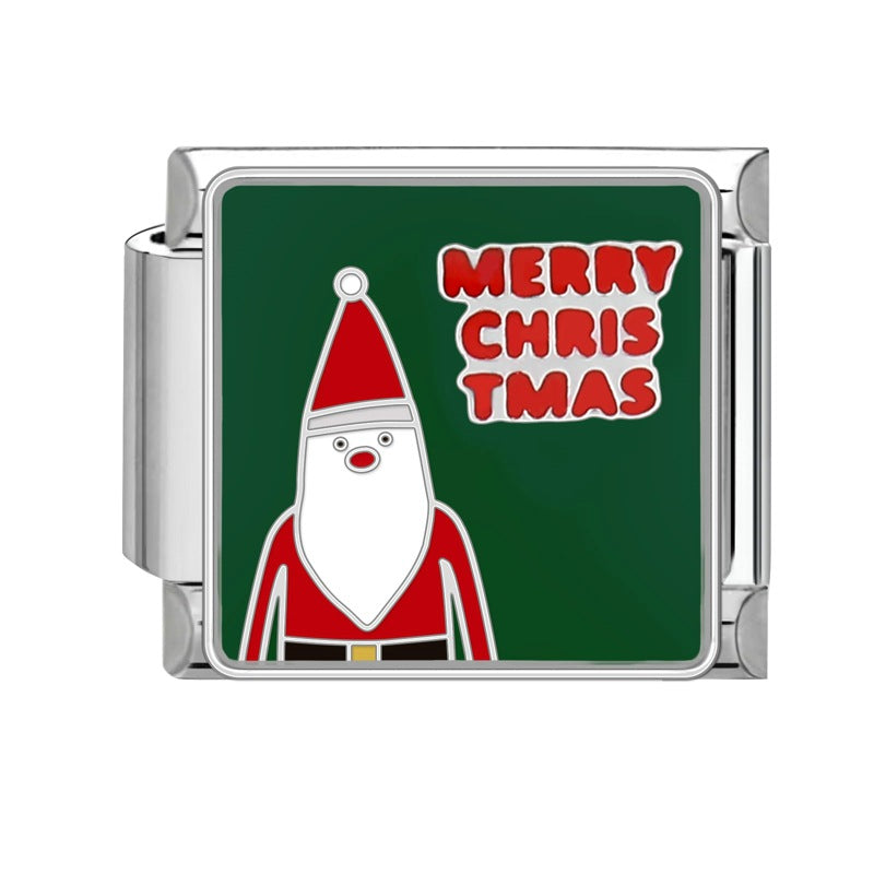 Wholesale Steel bottom Christmas retro bracelet accessories handmade DIY bracelet