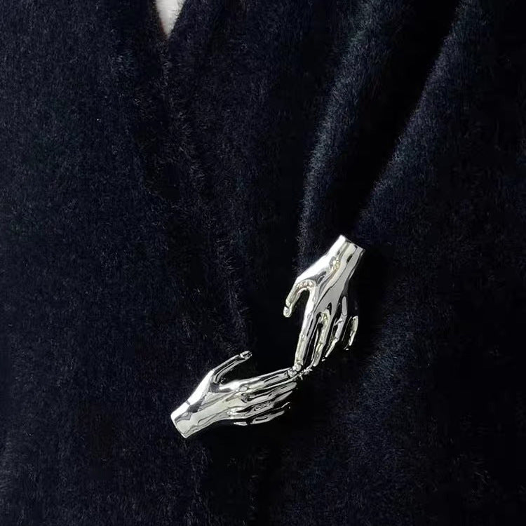 Wholesale  double palm brooch fashionable brooch