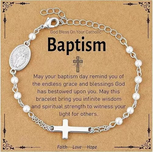 Wholesale Cross Pearl Versatile Adjustable Bracelet