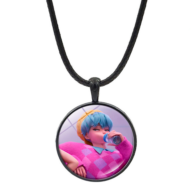Wholesale K-POP Anime Necklace Sweater Chain