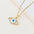 Wholesale Copper Gold-plated Micro-inlaid Zircon Oil Drops Devil's Eye  Pendant