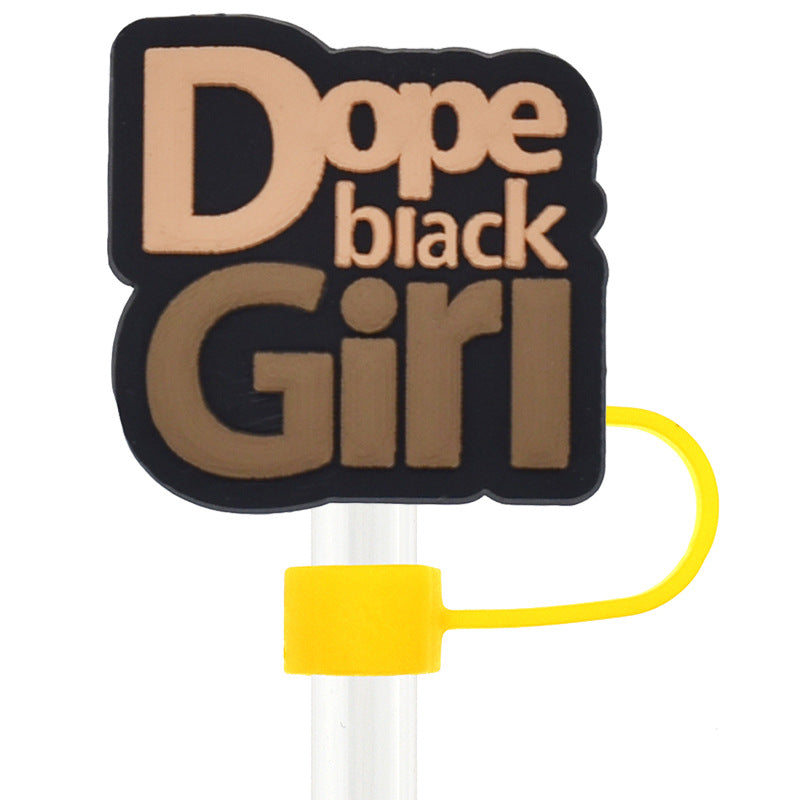 Wholesale Random 100pcs 10mm PVC Soft Straw Tube Cap ACC-SCR-RYY076