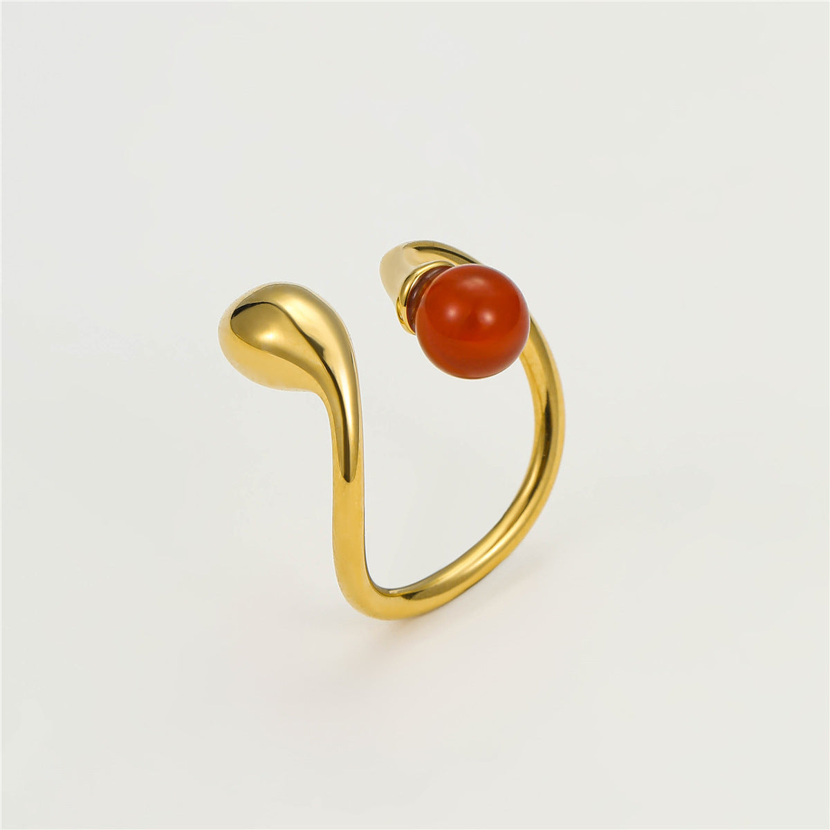 Wholesale  Stainless Steel Irregular Geometric Opening Ring