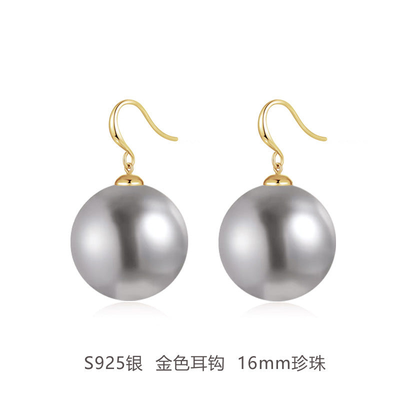 Wholesale Large Pearl Sterling Silver Earrings