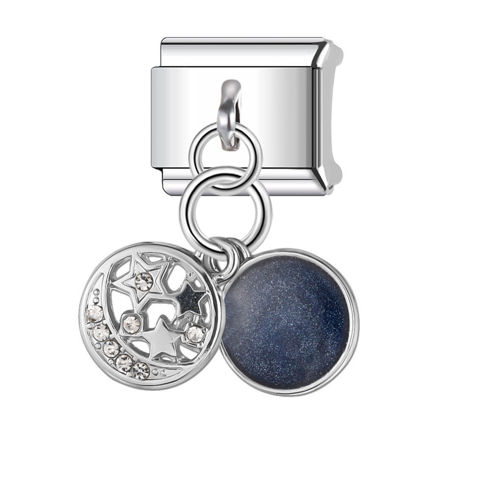 Wholesale Italian Charm Bracelet 9mm DIY Splicing Racing Statue of Liberty Stainless Steel Composable Bracelet