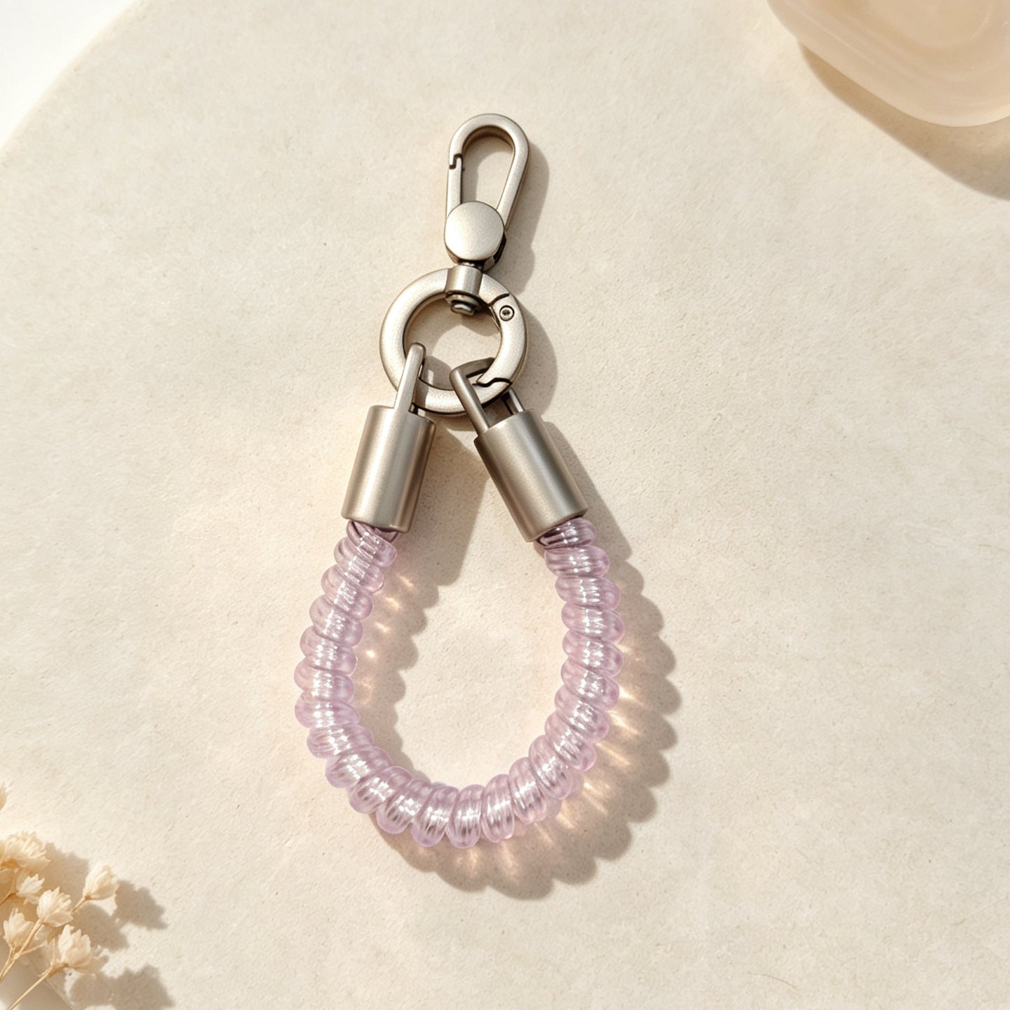 Wholesale Trendy PVC Telephone Cord Phone Lanyard Keychain Cute Rainbow Bag Charm For Everyday Use