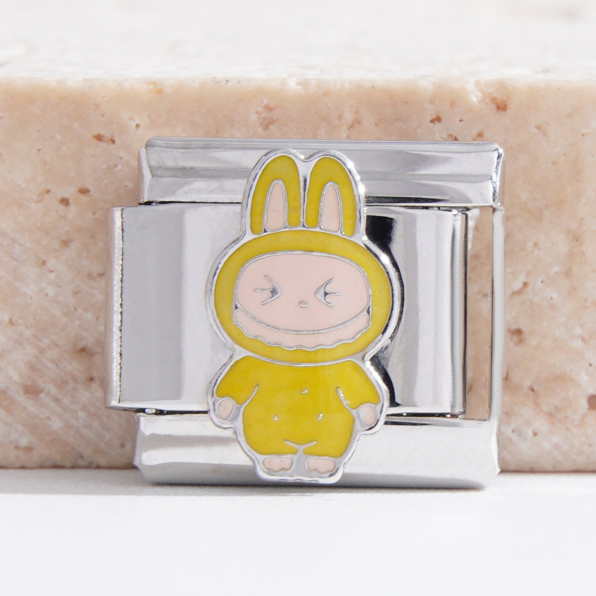 Wholesale Italian Charm Bracelet 9mm DIY Splicing Cute Cartoon Stainless Steel Composable Bracelet