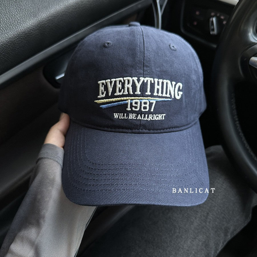 Wholesale Vintage Washed Cotton Embroidered Letters Baseball Hat