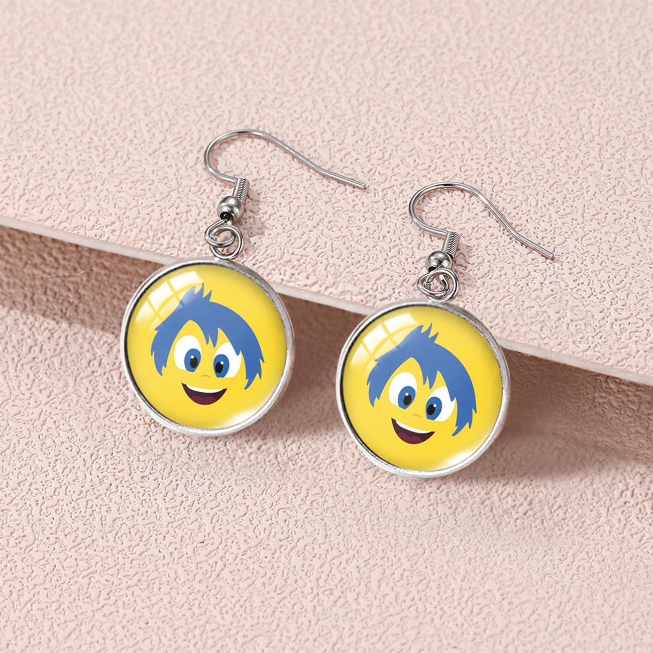 Wholesale Cartoon Cute Round Stainless Steel Earrings ACC-ES-XiangLian010