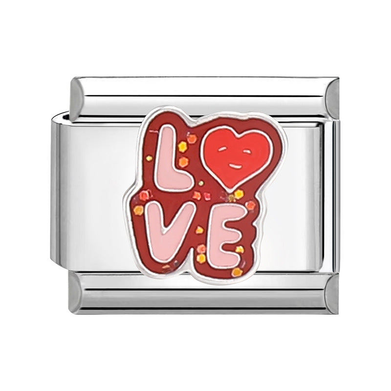 Wholesale Italian Charm Bracelet 9mm DIY Splicing Removable  Stainless Steel Composable Bracelet