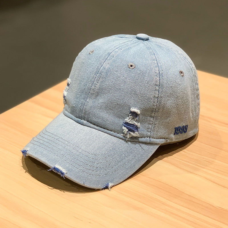 Wholesale retro solid color Denim baseball cap
